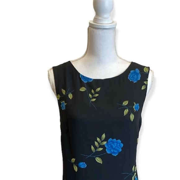 Style & Co Black Floral Maxi Dress Size 12 NWT - Picture 3 of 8